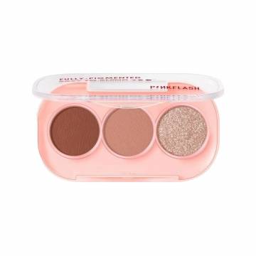 Палетка теней для век Pinkflash 3 Pan Eyeshadow, RD02, 3 г Палетка теней для век Pinkflash 3 Pan Eyeshadow, RD02, 3 г