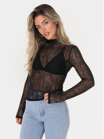 Brave Soul Блузка LLT-225HELENA Чорний Straight Fit Brave Soul Блузка LLT-225HELENA Чорний Straight Fit