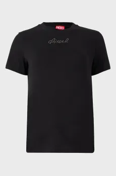 Женская черная футболка MAGLIETTA Черный M Diesel A22503 0JMBD