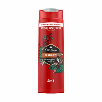Мужской гель-шампунь для душа 3 в 1 Old Spice Bearglove, 400 мл Мужской гель-шампунь для душа 3 в 1 Old Spice Bearglove, 400 мл