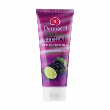 Смягчающий крем для рук Dermacol Aroma Ritual Stress Relief Hand Cream Виноград и лайм, 100 мл Смягчающий крем для рук Dermacol Aroma Ritual Stress Relief Hand Cream Виноград и лайм, 100 мл