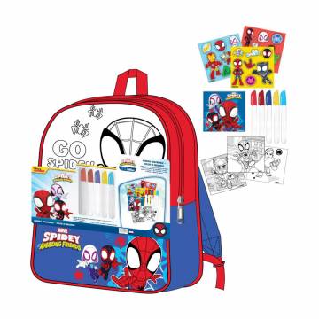 Детский набор для раскраски Cerda Spidey с рюкзаком, от 3 лет, 30*38*14 см, 13 предметов (2700001820) Детский набор для раскраски Cerda Spidey с рюкзаком, от 3 лет, 30*38*14 см, 13 предметов (2700001820)