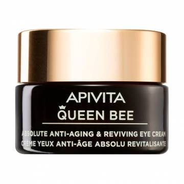 Крем для кожи вокруг глаз Apivita Queen Bee Absolute Anti-Aging & Reviving Eye Cream с маточным молочком в липосомах, 15 мл Крем для кожи вокруг глаз Apivita Queen Bee Absolute Anti-Aging & Reviving Eye Cream с маточным молочком в липосомах, 15 мл