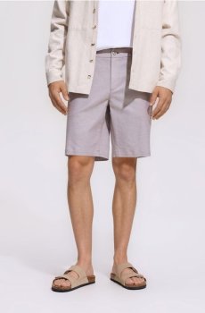 Reserved - Шорти carrot fit - бежевий - 9432N-80M