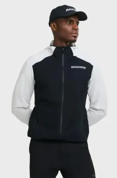 Мужская ветровка HURRICANE WATERPROOF Разноцветный XL Saucony SAM800360-WHBK