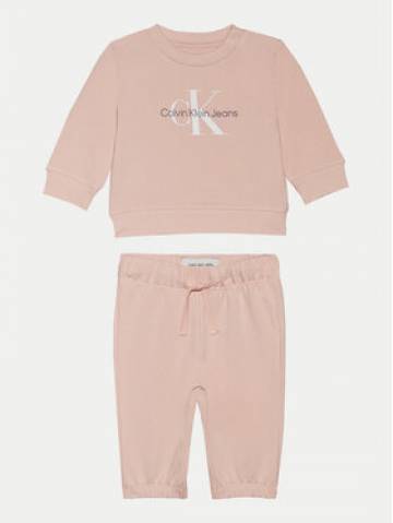 Calvin Klein Jeans Спортивний костюм Monogram IN0IN00017 Рожевий Regular Fit Calvin Klein Jeans Спортивний костюм Monogram IN0IN00017 Рожевий Regular Fit
