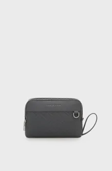 Мужской серый несессер FLAG POUCH Серый ONESIZE Tommy Hilfiger AM0AM14486
