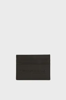 Мужской черный кожаный кардхолдер Черный ONESIZE Karl Lagerfeld A3M32051;999