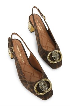 Замшевые туфли Kurt Geiger London Chelsea Block Slingback