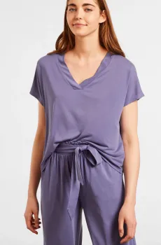 Женская сиреневая футболка EREN Сиреневый M Etam 6527643