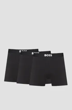 Мужские черные боксеры (3 шт) Черный S BOSS 50544272;001