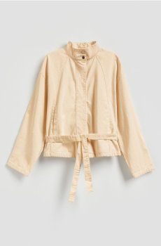 Reserved - Бавовняна куртка з завязками - жовтий - 9262H-10J