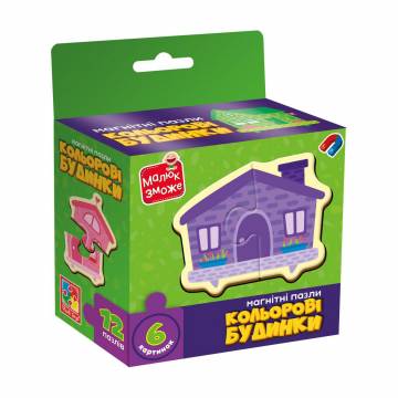 Магнитные пазлы Vladi Toys Цветные домики, от 3 лет, 12 деталей (VT1733-03) Магнитные пазлы Vladi Toys Цветные домики, от 3 лет, 12 деталей (VT1733-03)