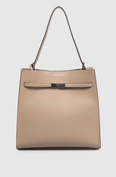 Коричневый кожаный RUGA сумка с принтом логотипа