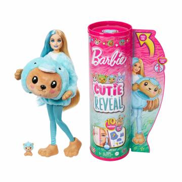 Кукла Barbie Cutie Reveal Чудесное комбо Медвежонок в костюме дельфина, 29 см, от 3 лет (HRK25) Кукла Barbie Cutie Reveal Чудесное комбо Медвежонок в костюме дельфина, 29 см, от 3 лет (HRK25)