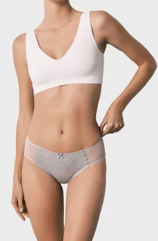 Женские серые трусики Серый L womensecret 874466