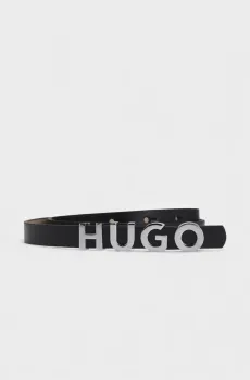 Женский черный ремень Черный 90 HUGO 11540