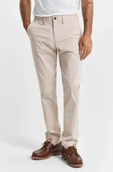 Мужские бежевые чиносы SLIM TWILL CHINOS Бежевый 38-32 Gant 1505221