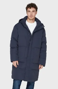 Мужской темно-синий пуховик Синий L PRPY PMOUTSKF0018