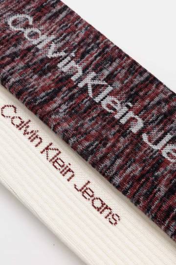 Носки Calvin Klein Jeans 2 шт мужские цвет бордовый 701230602 Носки Calvin Klein Jeans 2 шт мужские цвет бордовый 701230602