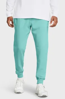 Мужские бирюзовые спортивные брюки UA Rival Fleece Joggers Бирюзовый S Under Armour 1379774-482