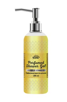 Парфюмированный гель для душа ENERGY of Vitamins Perfumed Gold Stars, 300 мл