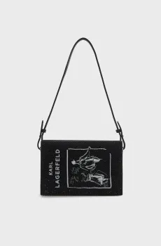 Женская черная сумка minaudiere Черный ONESIZE Karl Lagerfeld B3W30110
