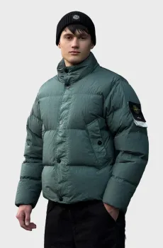 Чоловіча зелена куртка  STONE ISLAND CRINKLE REPS NY Зеленый M Stone Island L2S154100109-V005T