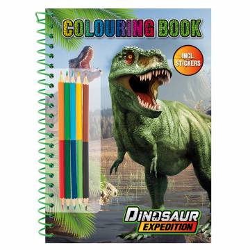 Розмальовка Moxy Dinosaur expedition з наліпками та олівцями (961029) Розмальовка Moxy Dinosaur expedition з наліпками та олівцями (961029)