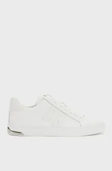 Женские белые кожаные сникерсы Белый 38 DKNY K1426611