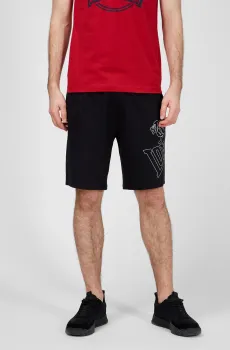 Мужские черные шорты Черный XL Lonsdale 113602