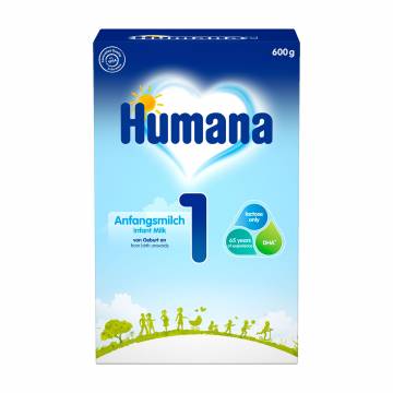 Молочная сухая смесь Humana 1 с рождения, 600 г Молочная сухая смесь Humana 1 с рождения, 600 г