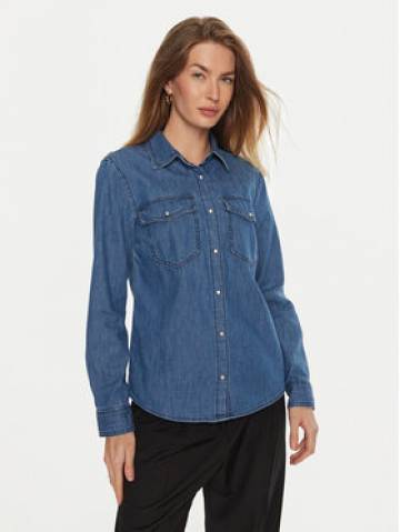 Sisley Джинсова сорочка 5FV6LQ028 Голубий Regular Fit Sisley Джинсова сорочка 5FV6LQ028 Голубий Regular Fit