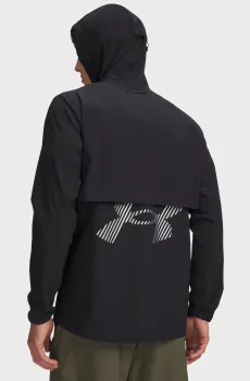 Мужская черная ветровка UA Velociti STORM Jacket Черный S Under Armour 6015106-001