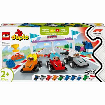 Конструктор LEGO DUPLO Автомобілі для перегонів і пілоти команд Формули-1 (10445) Конструктор LEGO DUPLO Автомобілі для перегонів і пілоти команд Формули-1 (10445)
