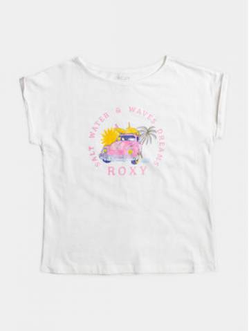 Roxy Футболка Trouble Fr Me A Tees ERGZT03994 Білий Regular Fit Roxy Футболка Trouble Fr Me A Tees ERGZT03994 Білий Regular Fit
