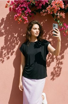 Футболка з коротким рукавом - чорний