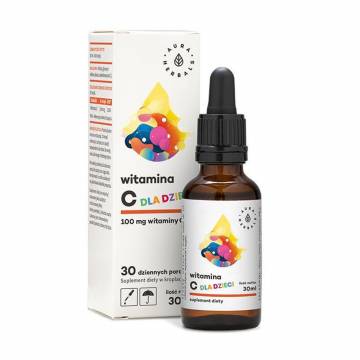 Детский витамин Aura Herbals Vitamin C 100 мг, в каплях, 30 мл Детский витамин Aura Herbals Vitamin C 100 мг, в каплях, 30 мл