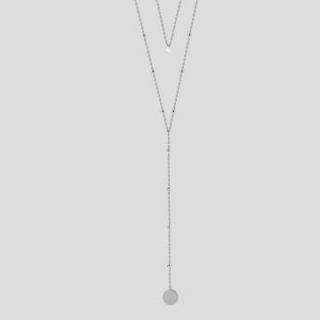 Серебряная подвеска Minimal 560306б/N1984 Серебряная подвеска Minimal 560306б/N1984