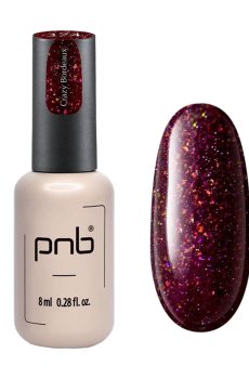 Гель-лак для ногтей PNB Gel Polish UV/LED 374 Сrazy Bordeaux, 8 мл