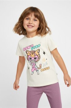 Футболка Disney Junior Super Kitties - кремовий