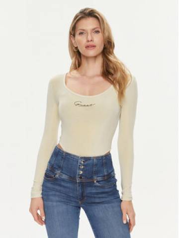 Guess Боді Allycia V4RP05 KC2V0 Бежевий Slim Fit Guess Боді Allycia V4RP05 KC2V0 Бежевий Slim Fit