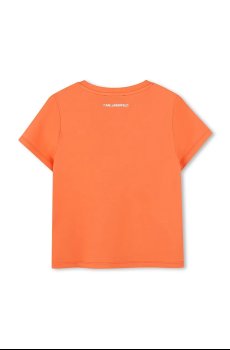 Детская хлопковая футболка Karl Lagerfeld