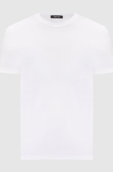 Белая футболка с нашивкой логотипа