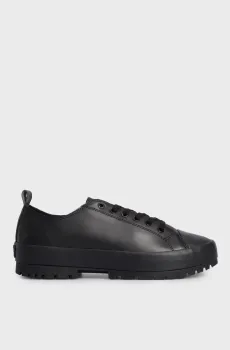 Мужские черные кожаные кеды LUGGED HYBRID Черный 45 Calvin Klein YM0YM01009