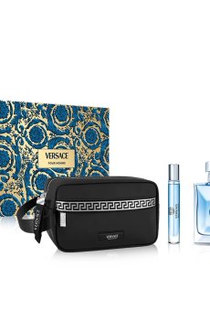 Парфюмированный набор Versace Pour Homme мужской (туалетная вода, 100 мл + туалетная вода, 10 мл + косметичка)