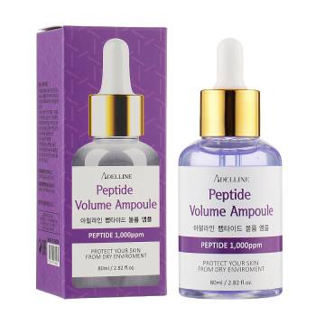 Омолаживающая ампульная сыворотка для лица Adelline Peptide Volume Ampoule с пептидами, 80 мл Омолаживающая ампульная сыворотка для лица Adelline Peptide Volume Ampoule с пептидами, 80 мл