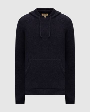 Синие худи с нашивкой логотипа