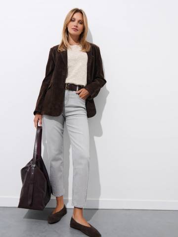 Mohito - Джинси мом slim - сірий - 36