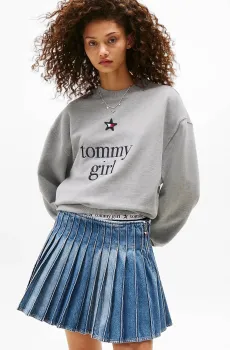 Женский серый свитшот TOMMY GIRL Серый XS Tommy Jeans DN0DN00066